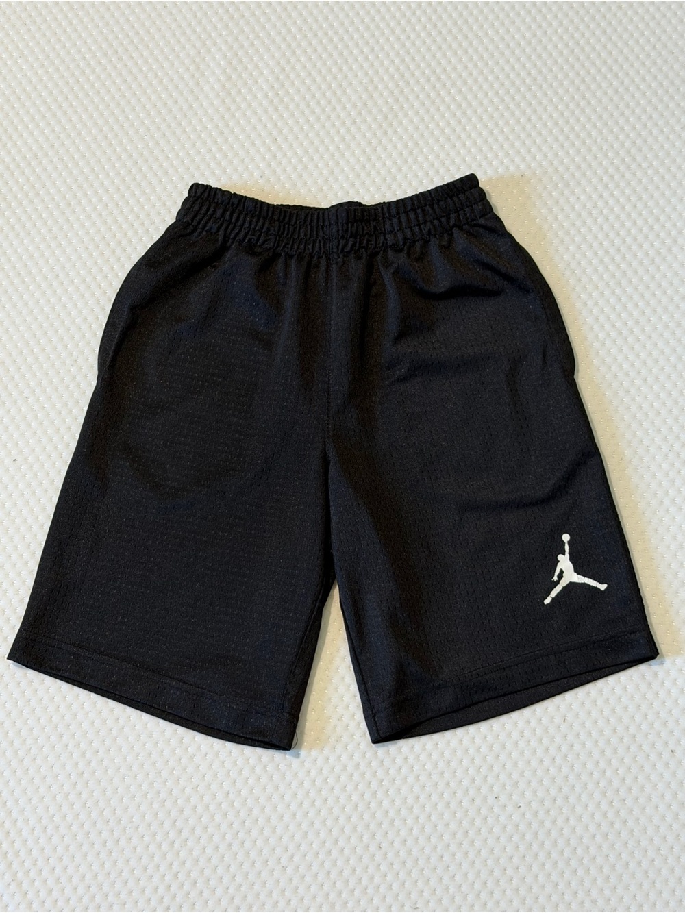 Jordan Black Athletic Shorts with White Jumpman